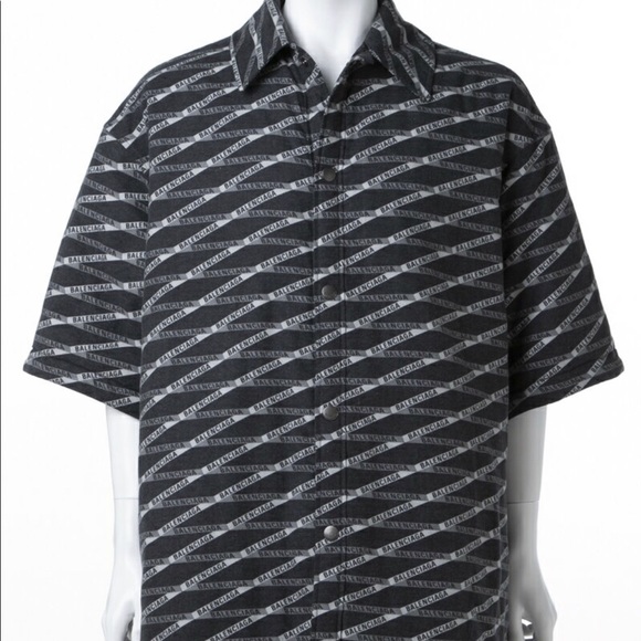 Balenciaga Other - Balenciaga Padded Short Sleeve Oversized Shirt 52